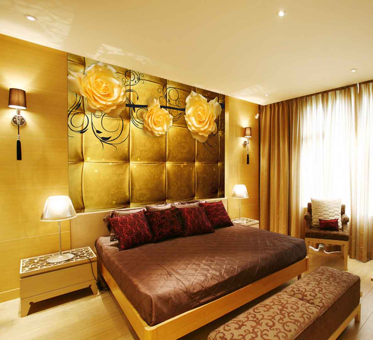 VIPcorel.com_hoa hong vang tren nen o vuong vang.jpg