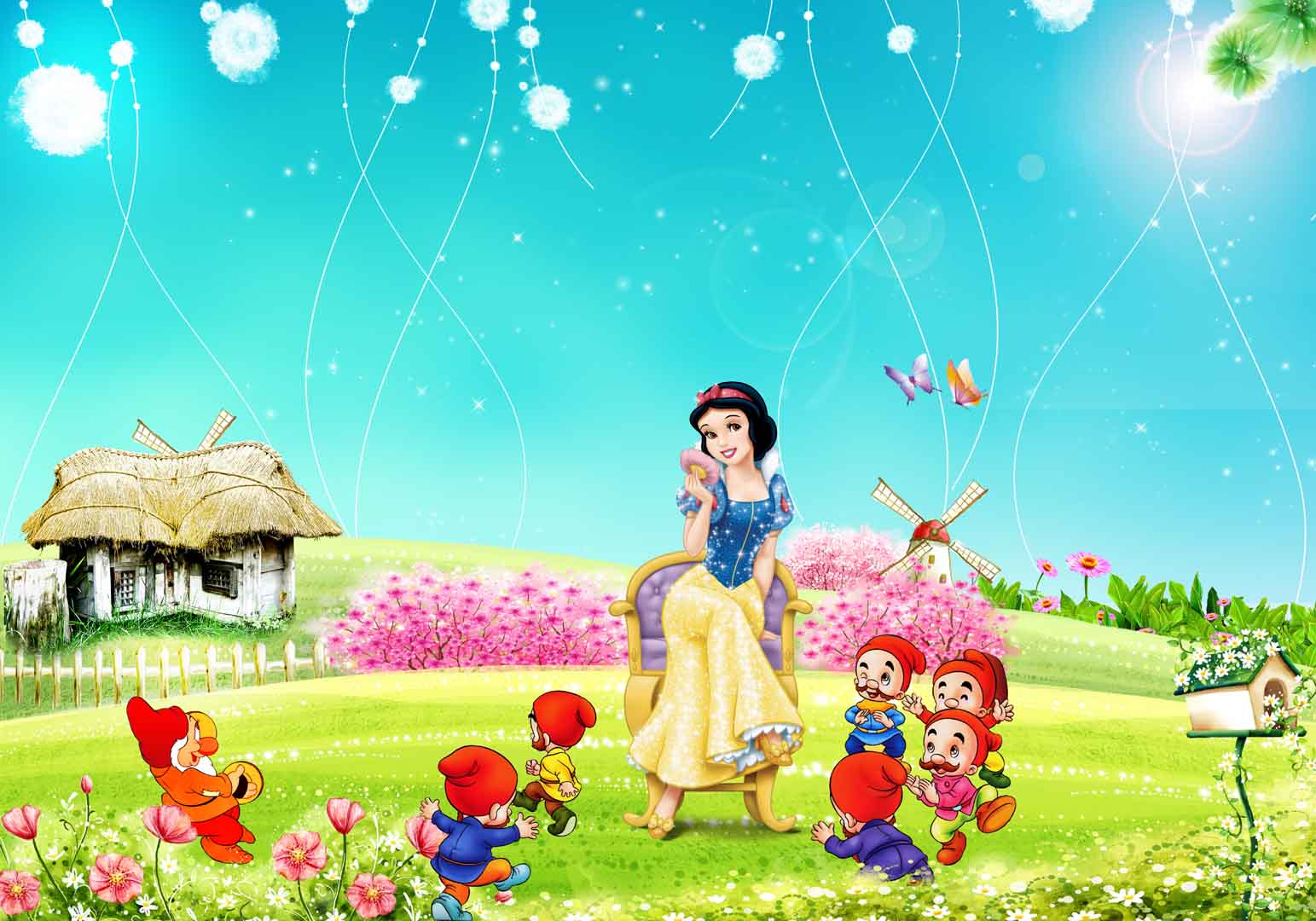 VIPcorel.com_nang bach tuyet va bay chu lun trong vuon.jpg