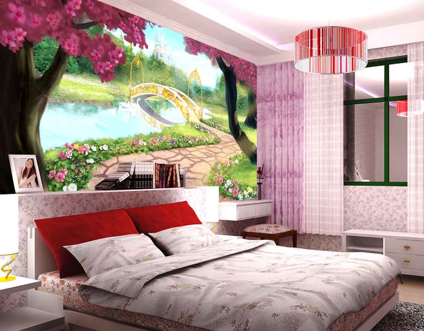 VIPcorel.com_tranh 3d con duong day hoa.jpg