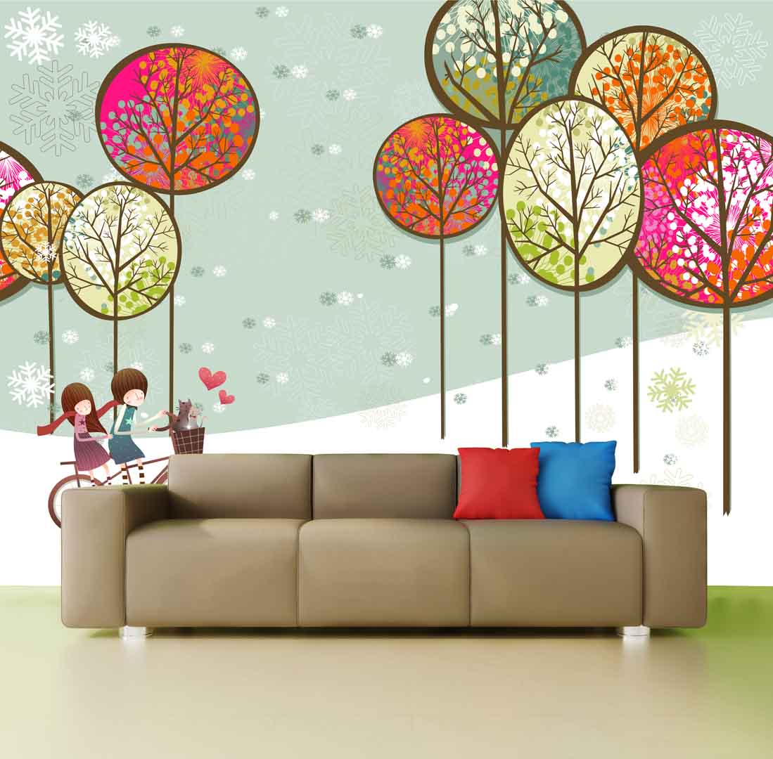 VIPcorel.com_tranh 3d em be dap xe duoi hang cay.jpg