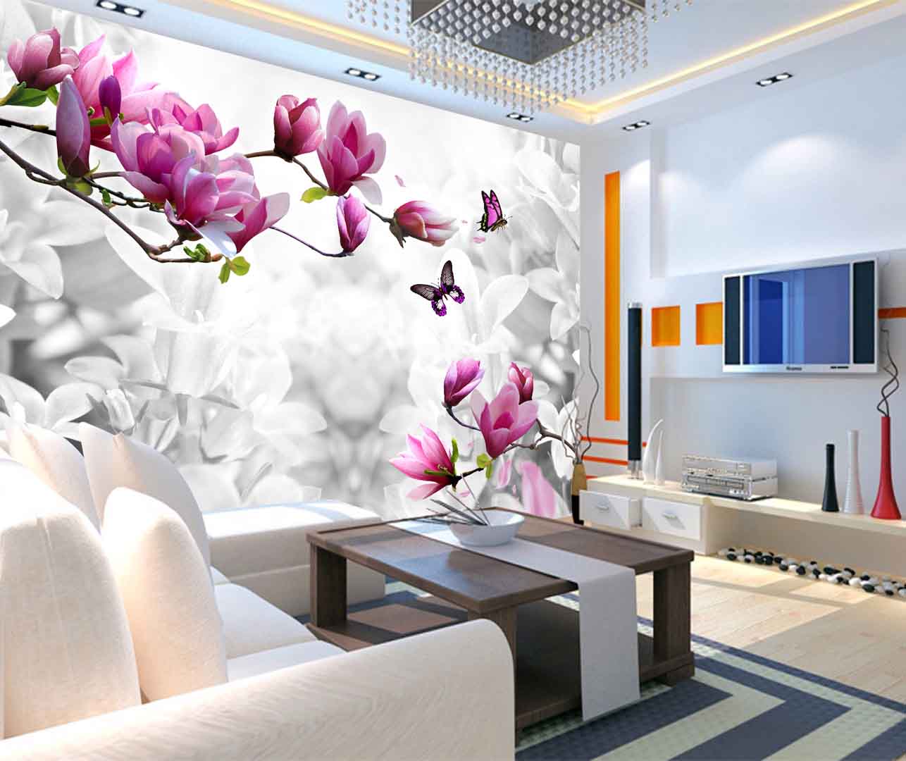 VIPcorel.com_tranh 3d hoa tim tren tuong phong khach.jpg