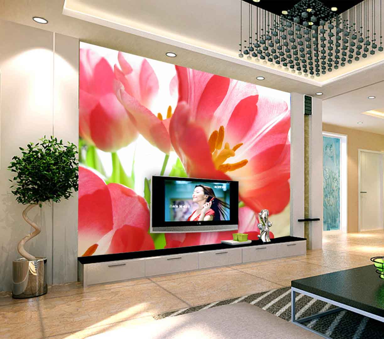 VIPcorel.com_tranh 3d hoa tulip mau do no hoa.jpg