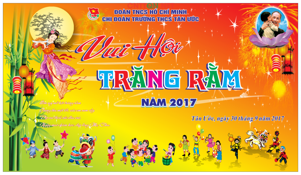Vui hội Trăng Rằm trường THCS Tân Ước