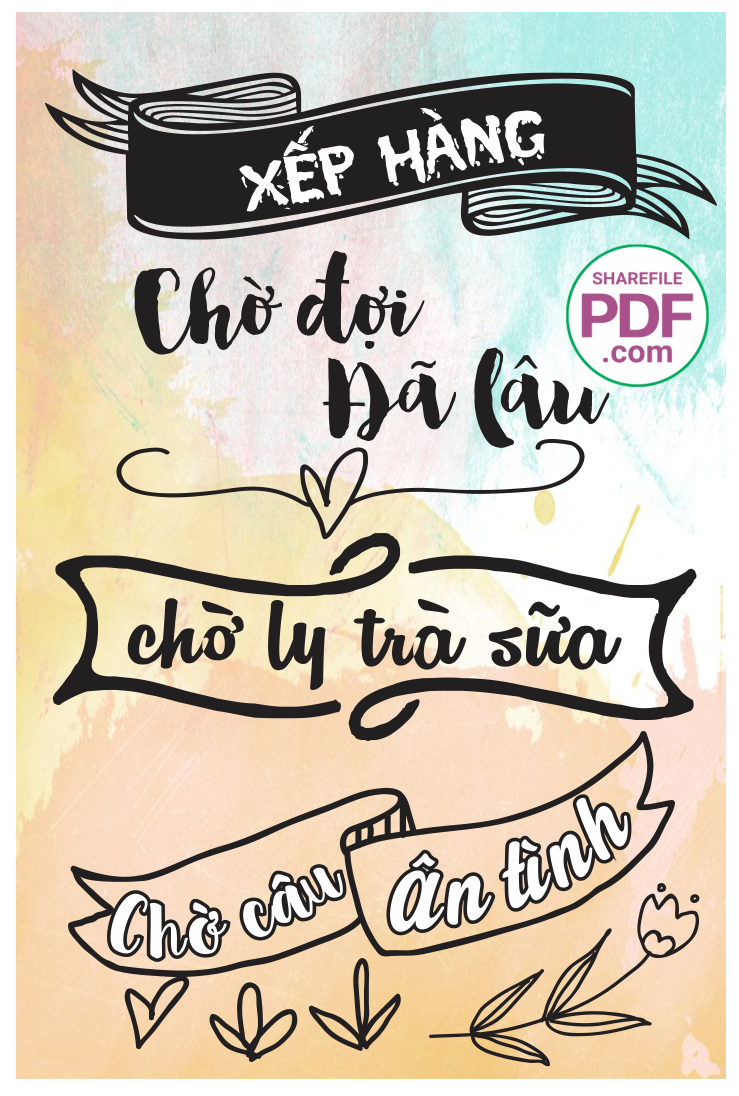 Xếp hàng chờ đợi đã lâu - Chờ ly trà sữa chờ câu ân tình